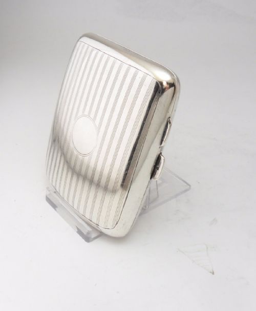 fig 1. SILVER CIGARETTE CASE WITH ORIGINAL BOX BIRMINGHAM 1923