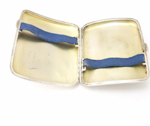fig 2. SILVER CIGARETTE CASE WITH ORIGINAL BOX BIRMINGHAM 1923