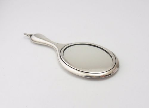 SILVER CHATELAINE MIRROR BIRMINGHAM 1921 - ADDITIONAL PHOTO 1