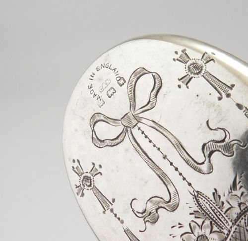 SILVER CHATELAINE MIRROR BIRMINGHAM 1921 - ADDITIONAL PHOTO 4