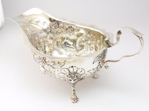 SILVER 'DOG DECORATION' CREAM JUG DUBLIN 1912 - ADDITIONAL PHOTO 1