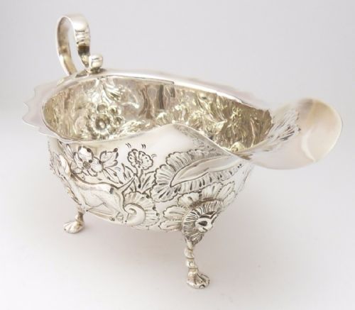 SILVER 'DOG DECORATION' CREAM JUG DUBLIN 1912 - ADDITIONAL PHOTO 7