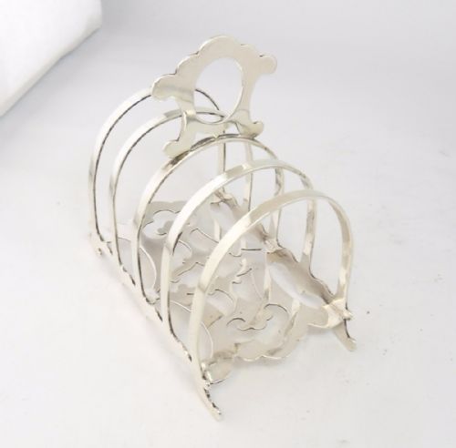 VICTORIAN SILVER TOAST RACK BIRMINGHAM 1899 - ADDITIONAL PHOTO 5