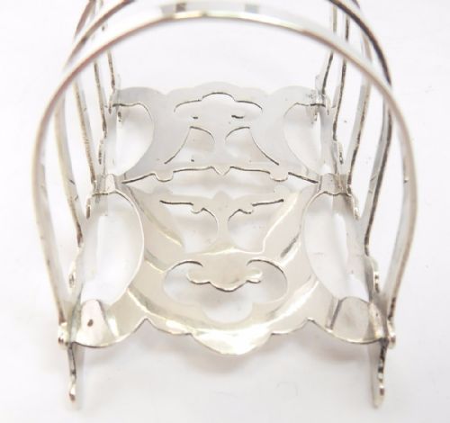 VICTORIAN SILVER TOAST RACK BIRMINGHAM 1899 - ADDITIONAL PHOTO 7