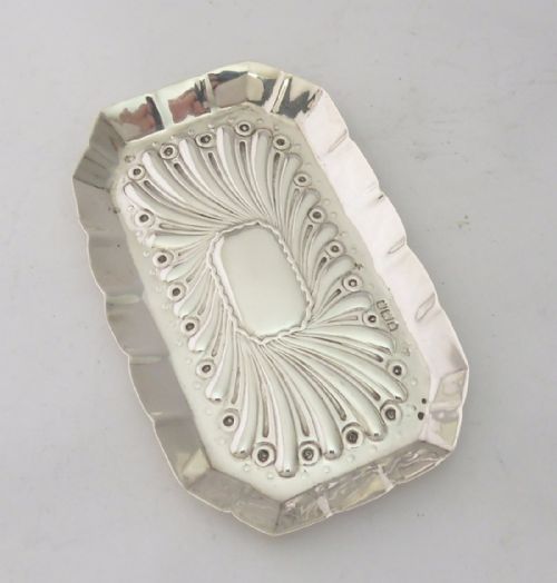 FINE VICTORIAN SILVER DISH LONDON 1896 - ADDITIONAL PHOTO 2