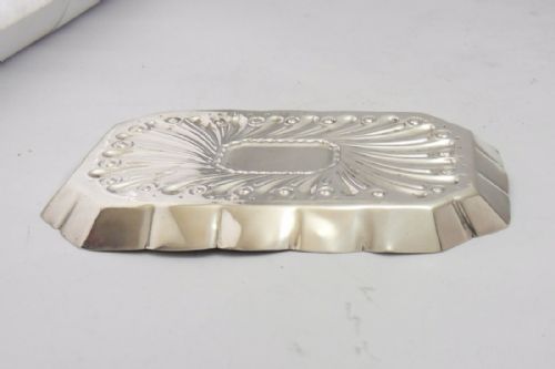 FINE VICTORIAN SILVER DISH LONDON 1896 - ADDITIONAL PHOTO 3