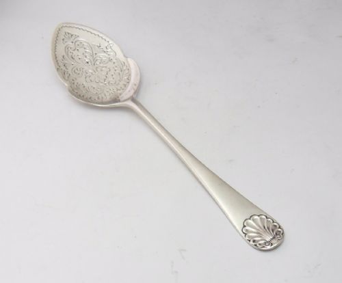 victorian silver ice cream spade sheffield 1891 - CATEGORY: ANTIQUE SILVER - DATED VICTORIAN