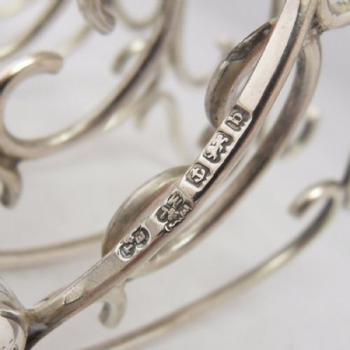 ART NOUVEAU SILVER TOAST RACK BIRMINGHAM 1901 - ADDITIONAL PHOTO 8