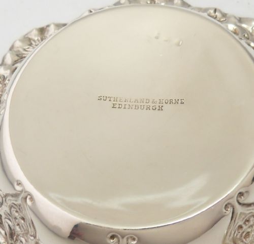 SILVER REPOUSSE DISH SHEFFIELD 1902 FENTON BROTHERS - ADDITIONAL PHOTO 5