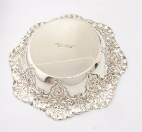 SILVER REPOUSSE DISH SHEFFIELD 1902 FENTON BROTHERS - ADDITIONAL PHOTO 6
