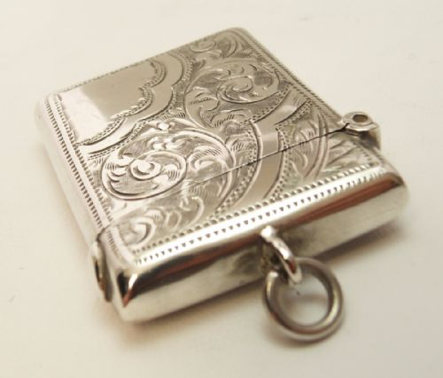 SILVER VESTA CASE BIRMINGHAM 1903 BY ARTHUR COOKE - ADDITIONAL PHOTO 2