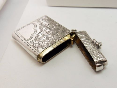 SILVER VESTA CASE BIRMINGHAM 1903 BY ARTHUR COOKE - ADDITIONAL PHOTO 5