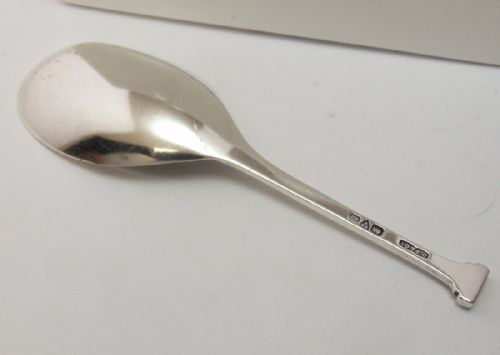 ART DECO SILVER CADDY SPOON CHESTER 1927 BY CHARLES PERRY CO - ADDITIONAL PHOTO 2