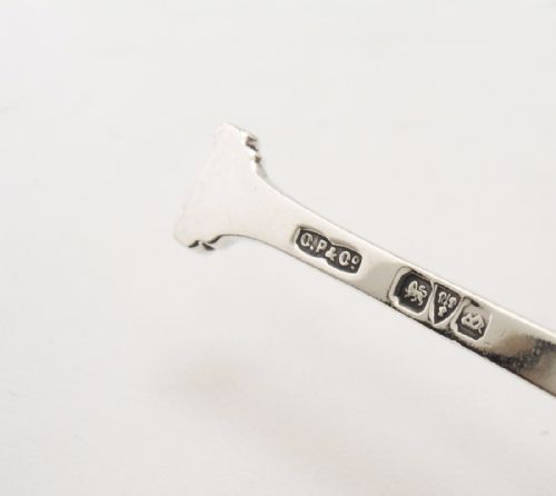 ART DECO SILVER CADDY SPOON CHESTER 1927 BY CHARLES PERRY CO - ADDITIONAL PHOTO 3