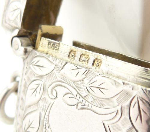 SILVER LEAVES DESIGN VESTA CASE BIRMINGHAM 1906 - ADDITIONAL PHOTO 5