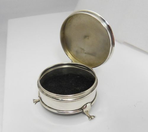 EDWARDIAN SILVER TRINKET BOX BIRMINGHAM 1910 - ADDITIONAL PHOTO 4