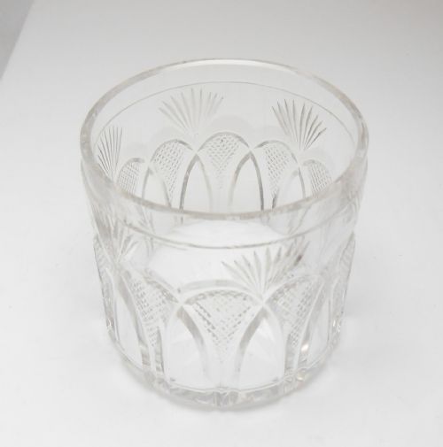SILVER TOPPED GLASS VANITY JAR W J MYATT CO BIRMINGHAM 1912 - ADDITIONAL PHOTO 2