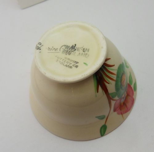 CLARICE CLIFF ART DECO SUGAR BOWL COROLLA PATTERN - ADDITIONAL PHOTO 3