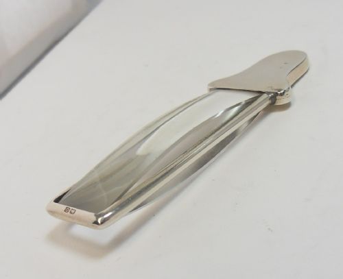 ASPREY SILVER OBLONG MAGNIFYING GLASS BIRMINGHAM 1913 - ADDITIONAL PHOTO 2