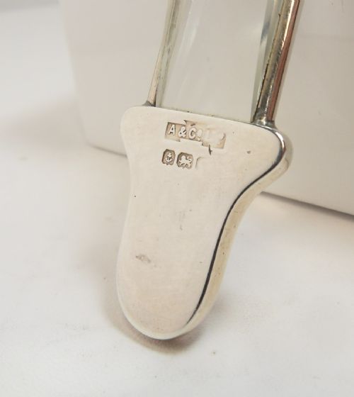 ASPREY SILVER OBLONG MAGNIFYING GLASS BIRMINGHAM 1913 - ADDITIONAL PHOTO 4