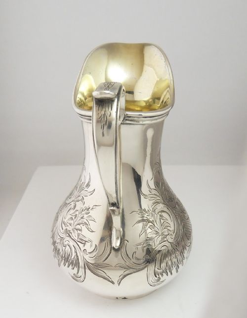 FINE VICTORIAN SILVER CREAM JUG LONDON 1852 - ADDITIONAL PHOTO 3