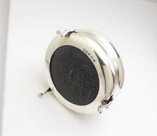 TORTOISESHELL LIDDED SILVER BOX BIRMINGHAM 1927 WH - ADDITIONAL PHOTO 4