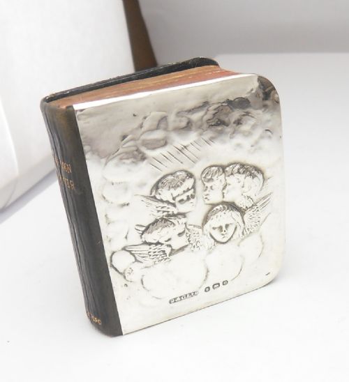 silver fronted book of common prayer birmingham 1904 - CATEGORY: ANTIQUE SILVER - DATED EDWARDIAN