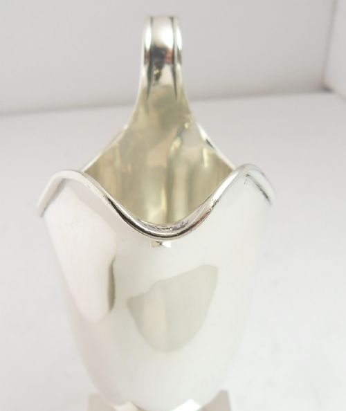 SUPERB EDWARDIAN SILVER CREAM JUG LONDON 1910 - ADDITIONAL PHOTO 2