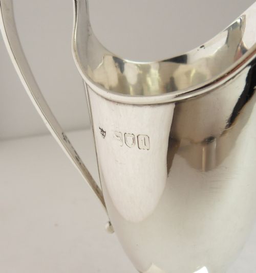 SUPERB EDWARDIAN SILVER CREAM JUG LONDON 1910 - ADDITIONAL PHOTO 4