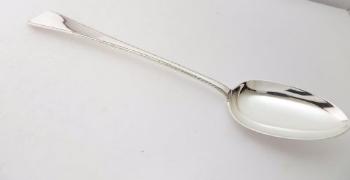 large silver stuffing spoon exeter 1865 - CATEGORY: ANTIQUE SILVER - DATED VICTORIAN