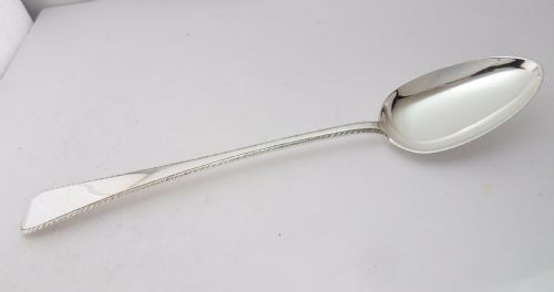 LARGE SILVER STUFFING SPOON EXETER 1865 - ADDITIONAL PHOTO 1