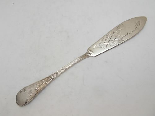 victorian silver butter knife sheffield 1892 - CATEGORY: ANTIQUE SILVER - DATED VICTORIAN