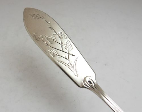 VICTORIAN SILVER BUTTER KNIFE SHEFFIELD 1892 - ADDITIONAL PHOTO 8