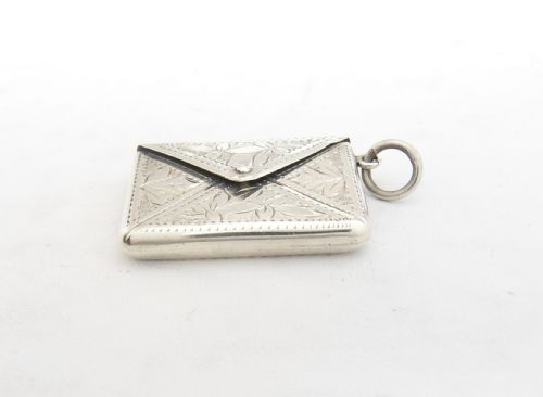 SILVER 'ENVELOPE' STAMP HOLDER BIRMINGHAM 1904 - ADDITIONAL PHOTO 1