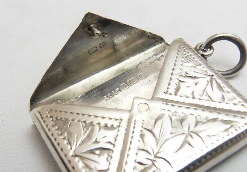 SILVER 'ENVELOPE' STAMP HOLDER BIRMINGHAM 1904 - ADDITIONAL PHOTO 4
