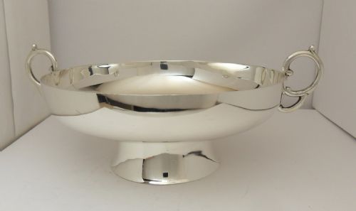 silver twin handled bowl sheffield 1933 - CATEGORY: ANTIQUE SILVER - DATED 1940