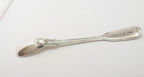 FINE SILVER MUSTARD SPOON LONDON 1845 - ADDITIONAL PHOTO 1