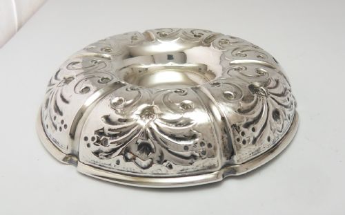 DECORATIVE EDWARDIAN SILVER DISH LONDON 1905 - ADDITIONAL PHOTO 3