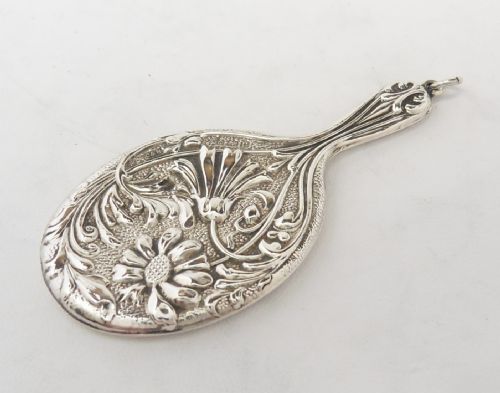 EXQUISITE SILVER CHATELAINE MIRROR BIRMINGHAM 1912 - ADDITIONAL PHOTO 2