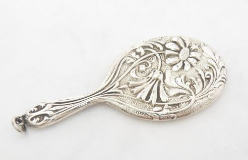 EXQUISITE SILVER CHATELAINE MIRROR BIRMINGHAM 1912 - ADDITIONAL PHOTO 3
