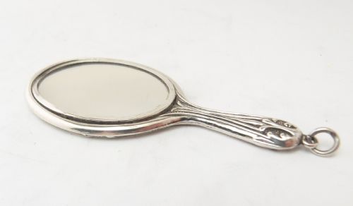 EXQUISITE SILVER CHATELAINE MIRROR BIRMINGHAM 1912 - ADDITIONAL PHOTO 4