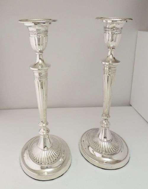 PAIR OF EDWARDIAN SILVER CANDLESTICKS BIRMINGHAM 1902 - ADDITIONAL PHOTO 2