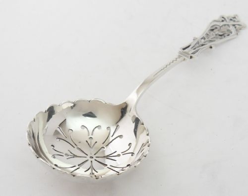 silver sugar sifter spoon sheffield 1902 - CATEGORY: ANTIQUE SILVER - DATED EDWARDIAN