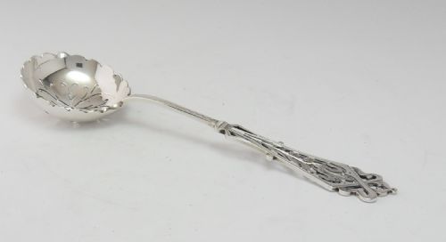 SILVER SUGAR SIFTER SPOON SHEFFIELD 1902 - ADDITIONAL PHOTO 3