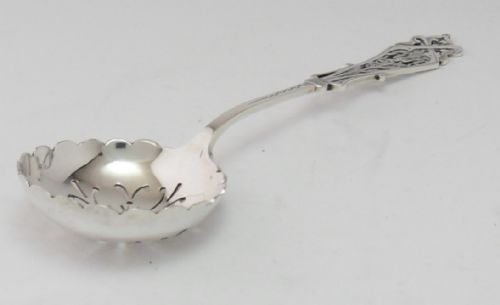 SILVER SUGAR SIFTER SPOON SHEFFIELD 1902 - ADDITIONAL PHOTO 4