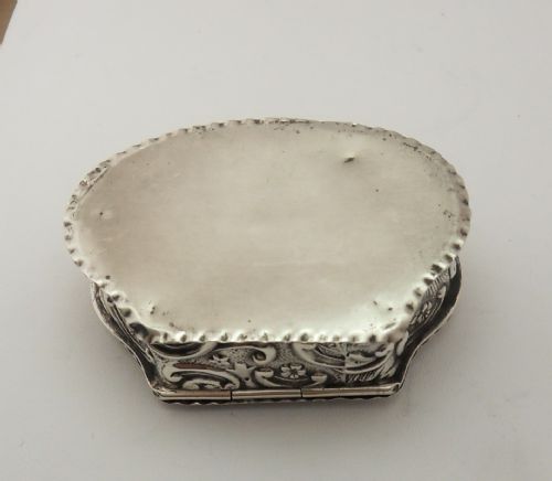 UNUSUAL FLORAL EMBOSSED SILVER BOX BIRMINGHAM 1902 - ADDITIONAL PHOTO 6