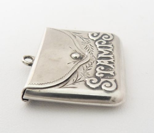 EDWARDIAN SILVER STAMP CASE BIRMINGHAM 1906 - ADDITIONAL PHOTO 2