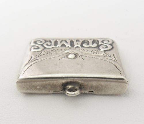 EDWARDIAN SILVER STAMP CASE BIRMINGHAM 1906 - ADDITIONAL PHOTO 3