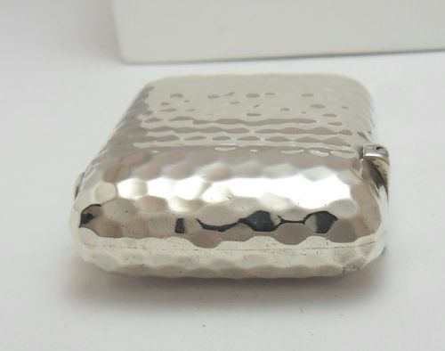 VICTORIAN SILVER HAMMERED VESTA CASE LONDON 1892 - ADDITIONAL PHOTO 8