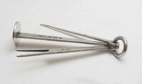 VICTORIAN SILVER PIPE SMOKERS TOOL BIRMINGHAM 1900 - ADDITIONAL PHOTO 1
